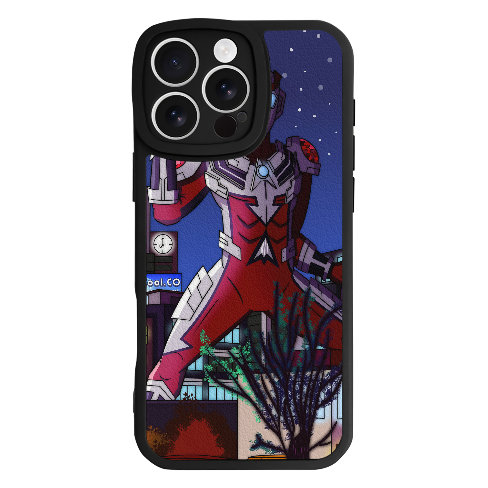（画像用） ウルトラマン Ultraman 【iPhone 16シリーズ対応】シリコンスマホケース（レザー調） 材質：シリコン